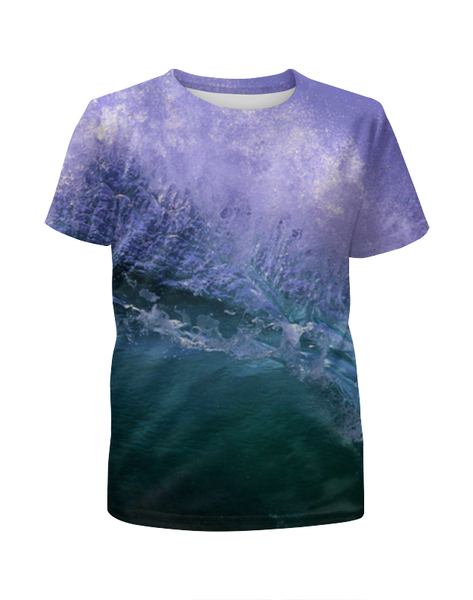 Заказать детскую футболку в Москве. Футболка с полной запечаткой для мальчиков Purple Ocean  от ksnkch - готовые дизайны и нанесение принтов.