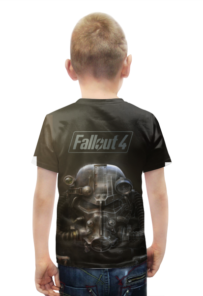 Заказать детскую футболку в Москве. Футболка с полной запечаткой для мальчиков Fallout 4 от madw - готовые дизайны и нанесение принтов.