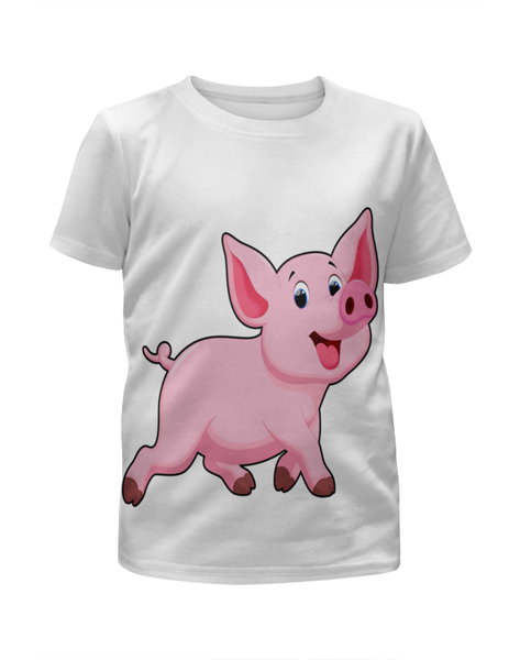 Заказать детскую футболку в Москве. Футболка с полной запечаткой для мальчиков Свинка от acidhouses - готовые дизайны и нанесение принтов.