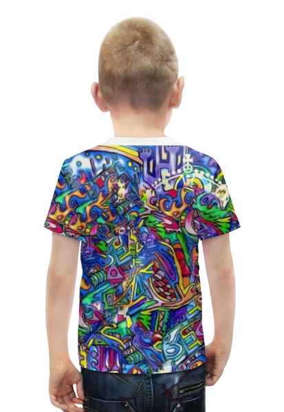 Заказать детскую футболку в Москве. Футболка с полной запечаткой для мальчиков Аlluring inspiration от Артём Шарапаев - готовые дизайны и нанесение принтов.