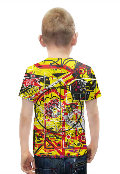 Заказать детскую футболку в Москве. Футболка с полной запечаткой для мальчиков Паутинка от Vadim Koval - готовые дизайны и нанесение принтов.
