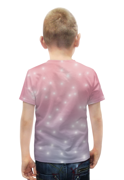 Заказать детскую футболку в Москве. Футболка с полной запечаткой для мальчиков Влюбленные фламинго от Ordwen - готовые дизайны и нанесение принтов.