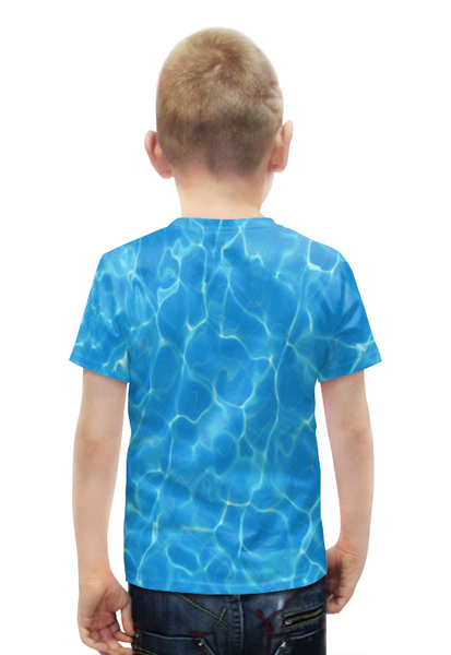 Заказать детскую футболку в Москве. Футболка с полной запечаткой для мальчиков Море (Вода) от coolmag - готовые дизайны и нанесение принтов.