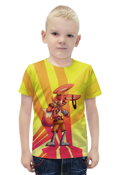 Заказать детскую футболку в Москве. Футболка с полной запечаткой для мальчиков Five Nights at Freddy’s от weeert - готовые дизайны и нанесение принтов.
