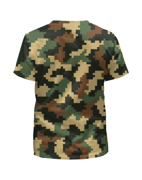 Заказать детскую футболку в Москве. Футболка с полной запечаткой для мальчиков camouflage от THE_NISE  - готовые дизайны и нанесение принтов.