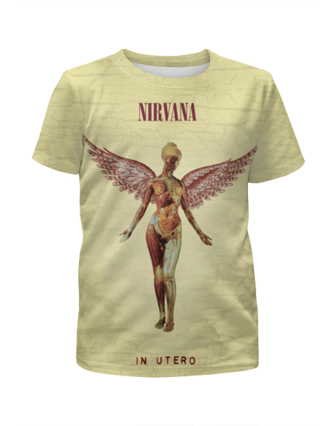 Заказать детскую футболку в Москве. Футболка с полной запечаткой для мальчиков Nirvana In Utero от inPrintio - готовые дизайны и нанесение принтов.