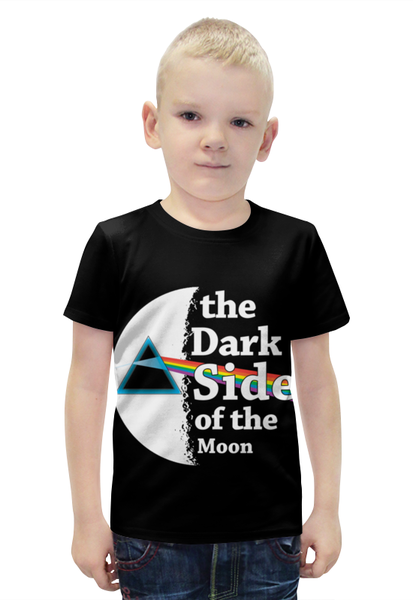 Заказать детскую футболку в Москве. Футболка с полной запечаткой для мальчиков Темная сторона Луны от galaxy secret - готовые дизайны и нанесение принтов.