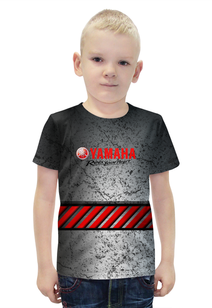 Заказать детскую футболку в Москве. Футболка с полной запечаткой для мальчиков Yamaha от THE_NISE  - готовые дизайны и нанесение принтов.