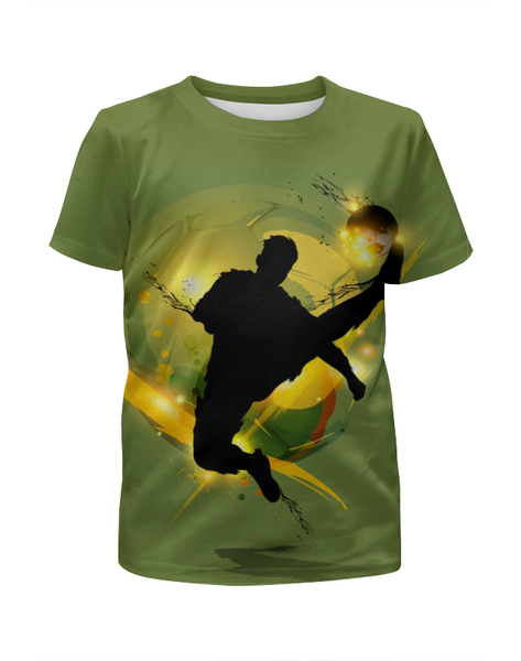 Заказать детскую футболку в Москве. Футболка с полной запечаткой для мальчиков Футбол   от T-shirt print  - готовые дизайны и нанесение принтов.