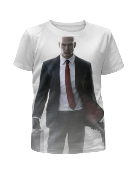 Заказать детскую футболку в Москве. Футболка с полной запечаткой для мальчиков Hitman от game-fan - готовые дизайны и нанесение принтов.