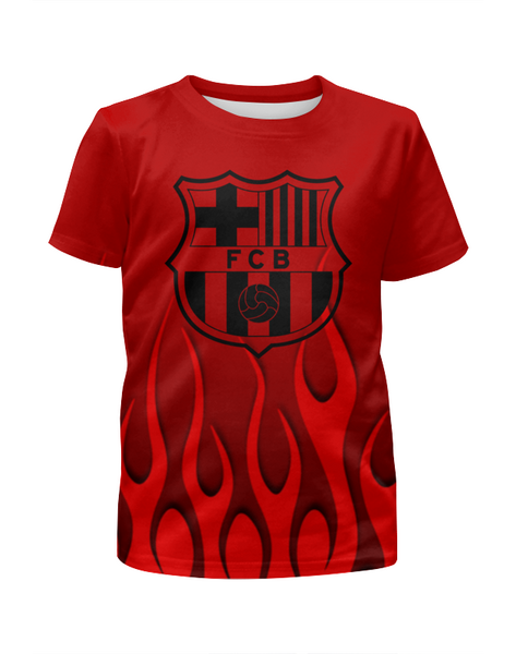 Заказать детскую футболку в Москве. Футболка с полной запечаткой для мальчиков Barcelona от THE_NISE  - готовые дизайны и нанесение принтов.