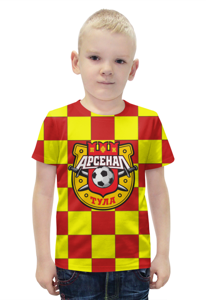 Заказать детскую футболку в Москве. Футболка с полной запечаткой для мальчиков Арсенал ПФК от Виктор Гришин - готовые дизайны и нанесение принтов.