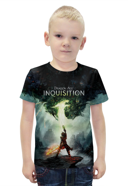 Заказать детскую футболку в Москве. Футболка с полной запечаткой для мальчиков Dragon Age Inquisition  от prototip8 - готовые дизайны и нанесение принтов.