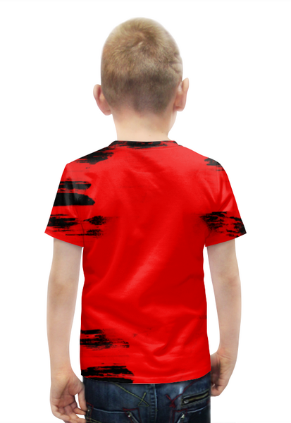 Заказать детскую футболку в Москве. Футболка с полной запечаткой для мальчиков AC Milan от THE_NISE  - готовые дизайны и нанесение принтов.