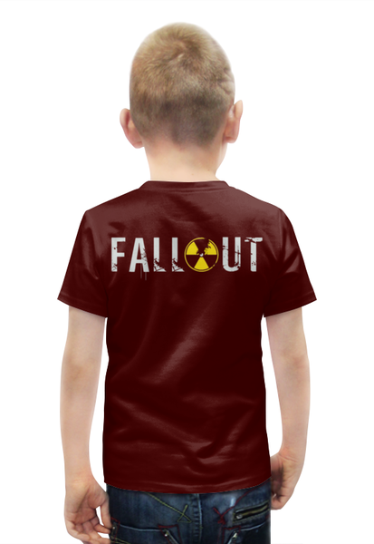Заказать детскую футболку в Москве. Футболка с полной запечаткой для мальчиков Fallout game от Leichenwagen - готовые дизайны и нанесение принтов.