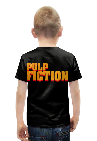 Заказать детскую футболку в Москве. Футболка с полной запечаткой для мальчиков Pulp Fiction от Leichenwagen - готовые дизайны и нанесение принтов.