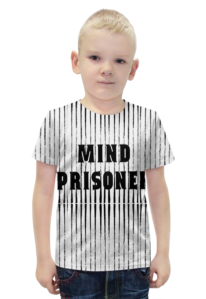 Заказать детскую футболку в Москве. Футболка с полной запечаткой для мальчиков Узник разума от anomalica - готовые дизайны и нанесение принтов.
