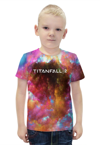 Заказать детскую футболку в Москве. Футболка с полной запечаткой для мальчиков Titanfall от THE_NISE  - готовые дизайны и нанесение принтов.