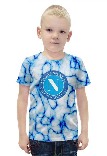 Заказать детскую футболку в Москве. Футболка с полной запечаткой для мальчиков Napoli от THE_NISE  - готовые дизайны и нанесение принтов.