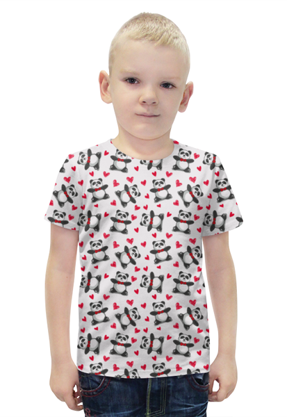 Заказать детскую футболку в Москве. Футболка с полной запечаткой для мальчиков Мишки Панда от Илья Щеблецов - готовые дизайны и нанесение принтов.