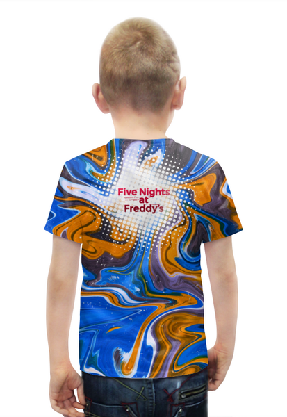 Заказать детскую футболку в Москве. Футболка с полной запечаткой для мальчиков ✪Five Nights at Freddy's✪ от balden - готовые дизайны и нанесение принтов.