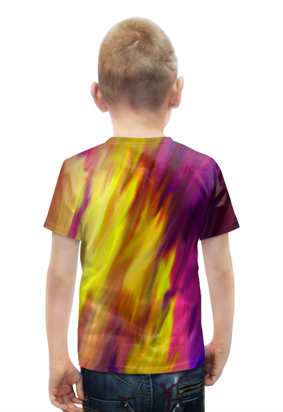 Заказать детскую футболку в Москве. Футболка с полной запечаткой для мальчиков Яркие краски от THE_NISE  - готовые дизайны и нанесение принтов.