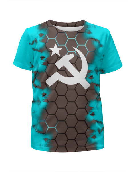 Заказать детскую футболку в Москве. Футболка с полной запечаткой для мальчиков Советский Союз от THE_NISE  - готовые дизайны и нанесение принтов.