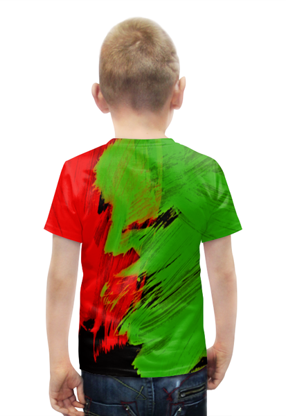 Заказать детскую футболку в Москве. Футболка с полной запечаткой для мальчиков Битва красок от THE_NISE  - готовые дизайны и нанесение принтов.