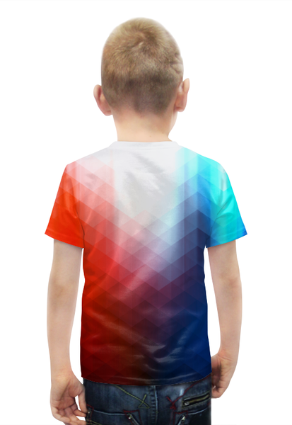 Заказать детскую футболку в Москве. Футболка с полной запечаткой для мальчиков Ромбы от THE_NISE  - готовые дизайны и нанесение принтов.