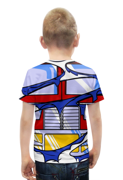 Заказать детскую футболку в Москве. Футболка с полной запечаткой для мальчиков Трансформеры от Amerikanka - готовые дизайны и нанесение принтов.