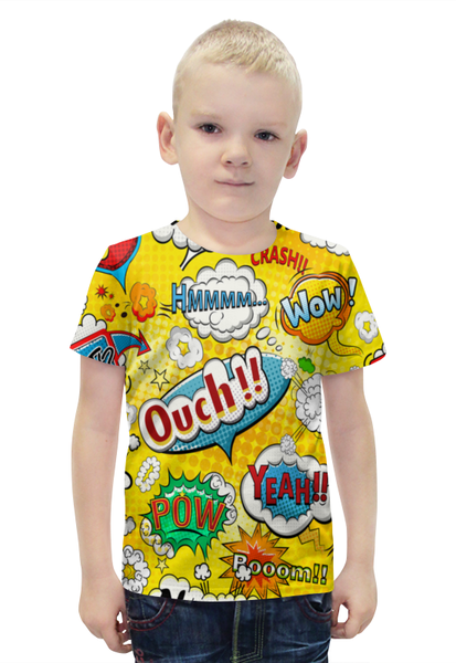 Заказать детскую футболку в Москве. Футболка с полной запечаткой для мальчиков Pop-Art от THE_NISE  - готовые дизайны и нанесение принтов.