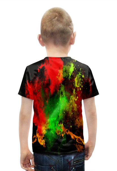 Заказать детскую футболку в Москве. Футболка с полной запечаткой для мальчиков Брызги красок от THE_NISE  - готовые дизайны и нанесение принтов.