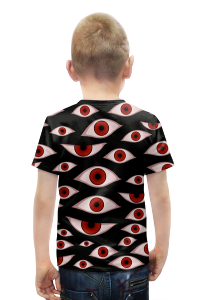 Заказать детскую футболку в Москве. Футболка с полной запечаткой для мальчиков Глаза от gopotol - готовые дизайны и нанесение принтов.