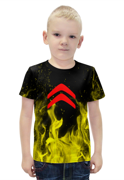 Заказать детскую футболку в Москве. Футболка с полной запечаткой для мальчиков Citroen от THE_NISE  - готовые дизайны и нанесение принтов.