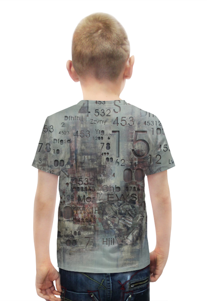 Заказать детскую футболку в Москве. Футболка с полной запечаткой для мальчиков Цифры от Apfelbaum - готовые дизайны и нанесение принтов.