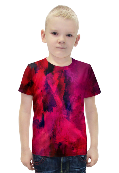Заказать детскую футболку в Москве. Футболка с полной запечаткой для мальчиков Оттенки красок от THE_NISE  - готовые дизайны и нанесение принтов.