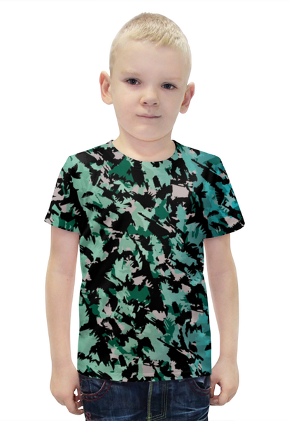 Заказать детскую футболку в Москве. Футболка с полной запечаткой для мальчиков Камуфляж Милитари от MariYang  - готовые дизайны и нанесение принтов.