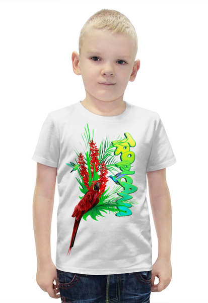 Заказать детскую футболку в Москве. Футболка с полной запечаткой для мальчиков Tropicana. от Zorgo-Art  - готовые дизайны и нанесение принтов.