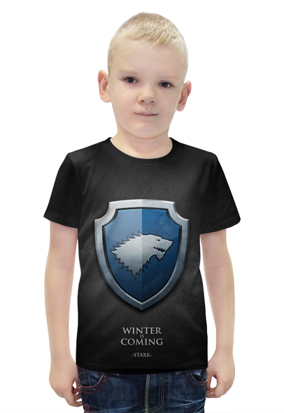 Заказать детскую футболку в Москве. Футболка с полной запечаткой для мальчиков Game of Thrones  от ПРИНТЫ ПЕЧАТЬ  - готовые дизайны и нанесение принтов.