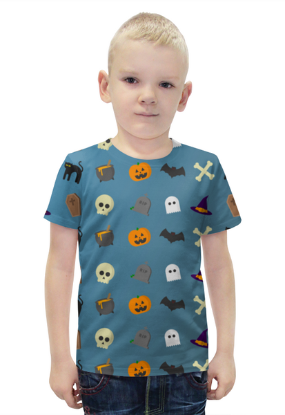 Заказать детскую футболку в Москве. Футболка с полной запечаткой для мальчиков Halloween  от THE_NISE  - готовые дизайны и нанесение принтов.