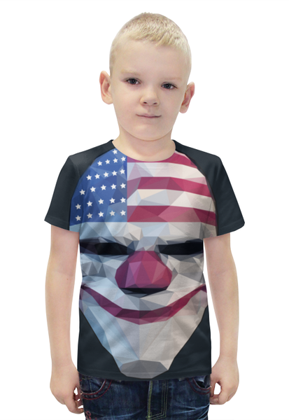 Заказать детскую футболку в Москве. Футболка с полной запечаткой для мальчиков  Payday от CoolDesign - готовые дизайны и нанесение принтов.