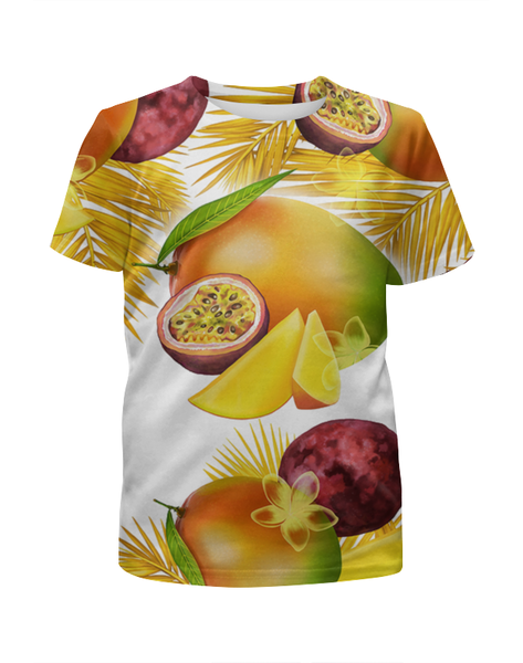 Заказать детскую футболку в Москве. Футболка с полной запечаткой для мальчиков Тропические фрукты от Виктор Гришин - готовые дизайны и нанесение принтов.