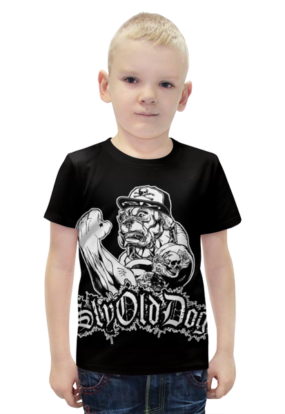 Заказать детскую футболку в Москве. Футболка с полной запечаткой для мальчиков Sly Old Dog от Серега Шнайдер - готовые дизайны и нанесение принтов.