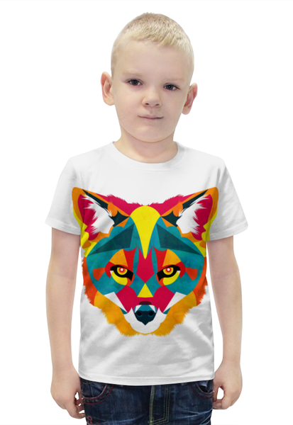 Заказать детскую футболку в Москве. Футболка с полной запечаткой для мальчиков FOX    от CoolDesign - готовые дизайны и нанесение принтов.