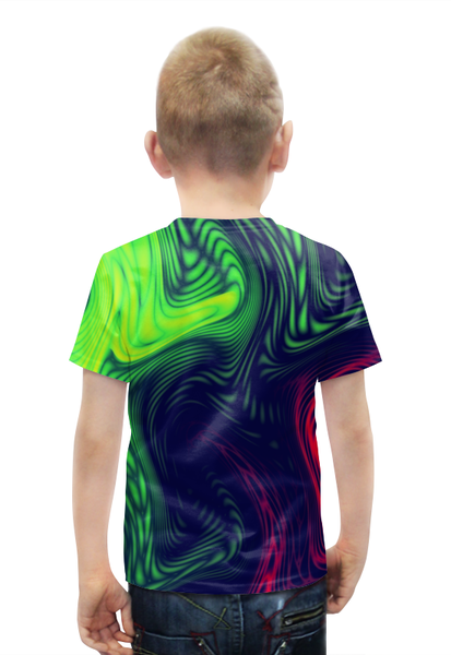 Заказать детскую футболку в Москве. Футболка с полной запечаткой для мальчиков Радужные краски от THE_NISE  - готовые дизайны и нанесение принтов.
