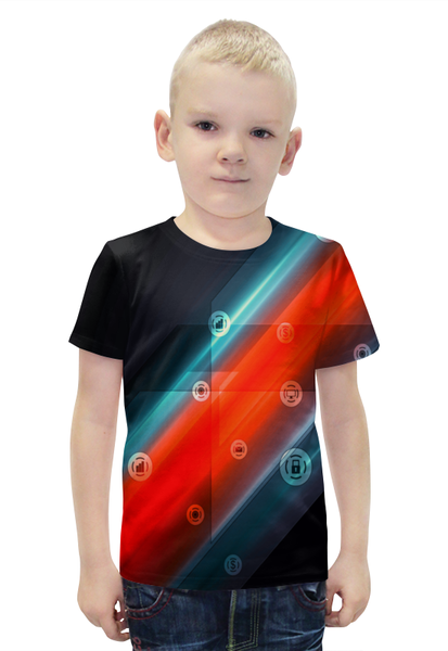 Заказать детскую футболку в Москве. Футболка с полной запечаткой для мальчиков Виджеты от THE_NISE  - готовые дизайны и нанесение принтов.