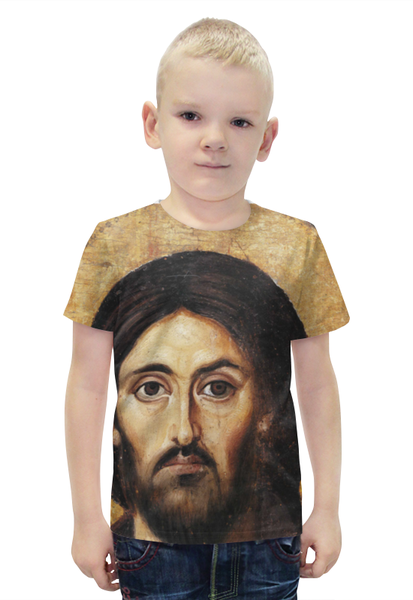 Заказать детскую футболку в Москве. Футболка с полной запечаткой для мальчиков Сын господа от god - готовые дизайны и нанесение принтов.