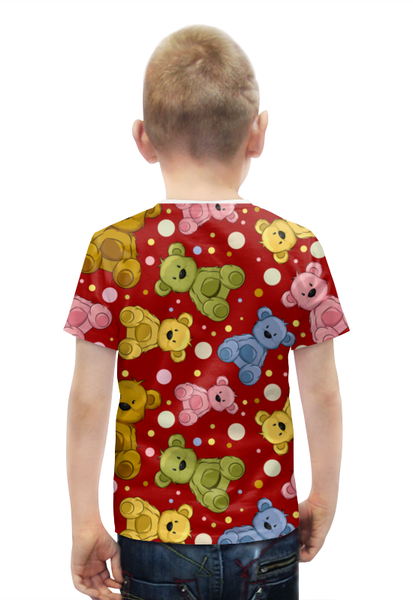 Заказать детскую футболку в Москве. Футболка с полной запечаткой для мальчиков Радужные мишки от Илья Щеблецов - готовые дизайны и нанесение принтов.
