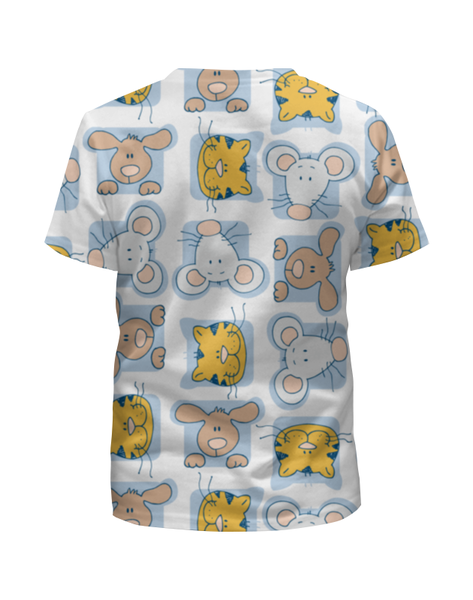 Заказать детскую футболку в Москве. Футболка с полной запечаткой для мальчиков Кошки мышки от T-shirt print  - готовые дизайны и нанесение принтов.