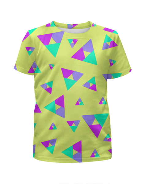 Заказать детскую футболку в Москве. Футболка с полной запечаткой для мальчиков Треугольник 1 от valezar - готовые дизайны и нанесение принтов.